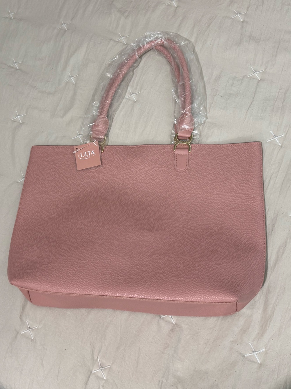 Ulta Beauty Blush Pink Tote Bag - Elegant Everyday Handbag